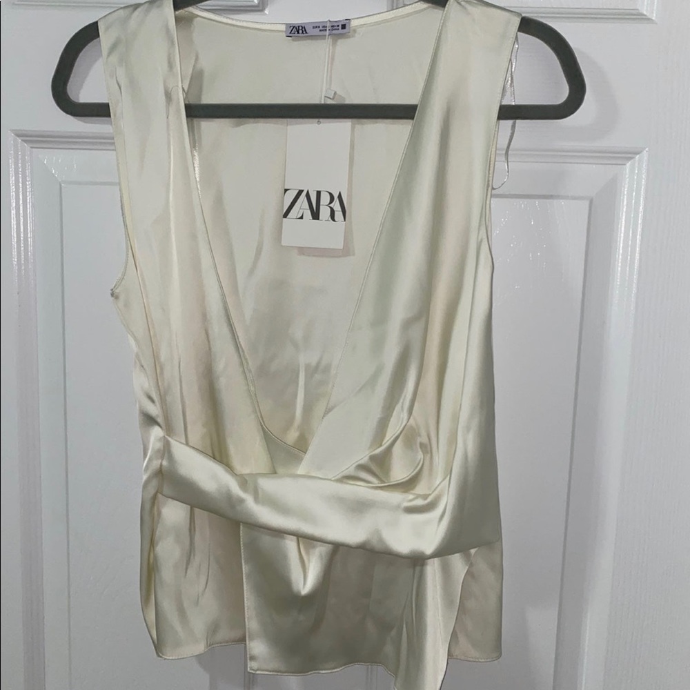 Zara satin top small